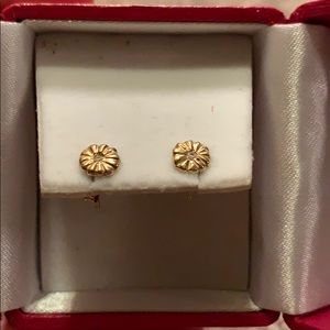 Helen Ficalora 14K Gold Daisy Diamond Studs